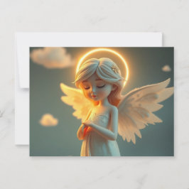 Cartão Postal Himmlischer Friedensengel – Leuchtende Liebe