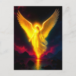 Cartão Postal Himmlischer Wächter im goldenen Licht