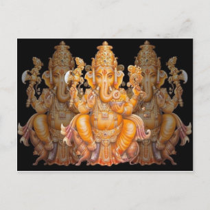Cartão Postal Hindu Deus Ganesh