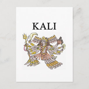 Cartão Postal HINDU kali design