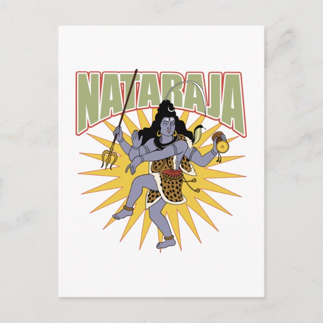 Cartão Postal Hindu Nataraja (Frente)