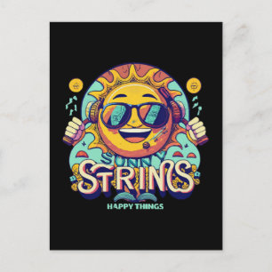 Cartão Postal hip hop sun