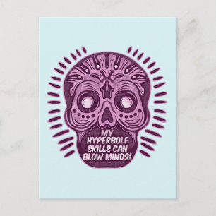 Cartão Postal Hipérbole Divertido IDIOMA INGLÊS