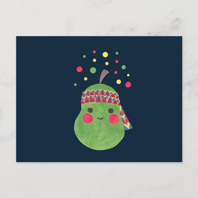 Cartão Postal Hippie Pear (Frente)