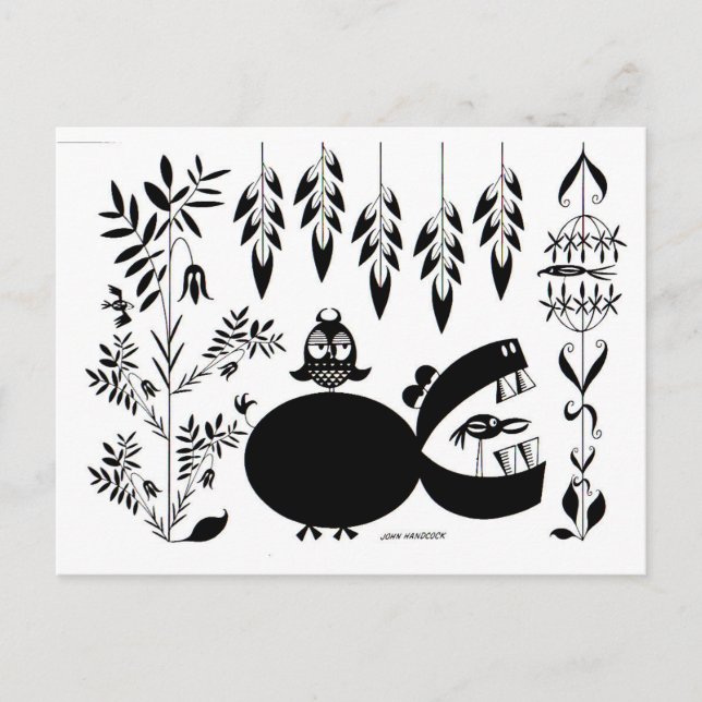 Cartão Postal Hippo boiando (Frente)