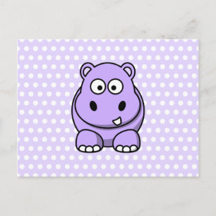 Cartão Postal Hippo Lavanda