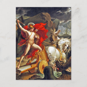 Cartão Postal Hippolytus e Sea Monster por Bordier du Bignon