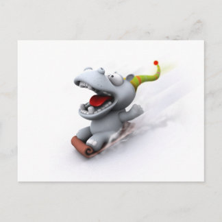 Cartão Postal Hippopotamus