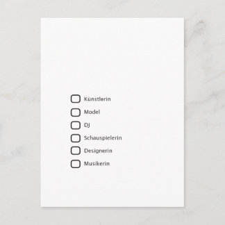 Cartão Postal Hipster