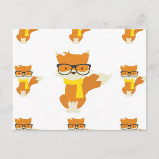 Cartão Postal Hipster Foxy