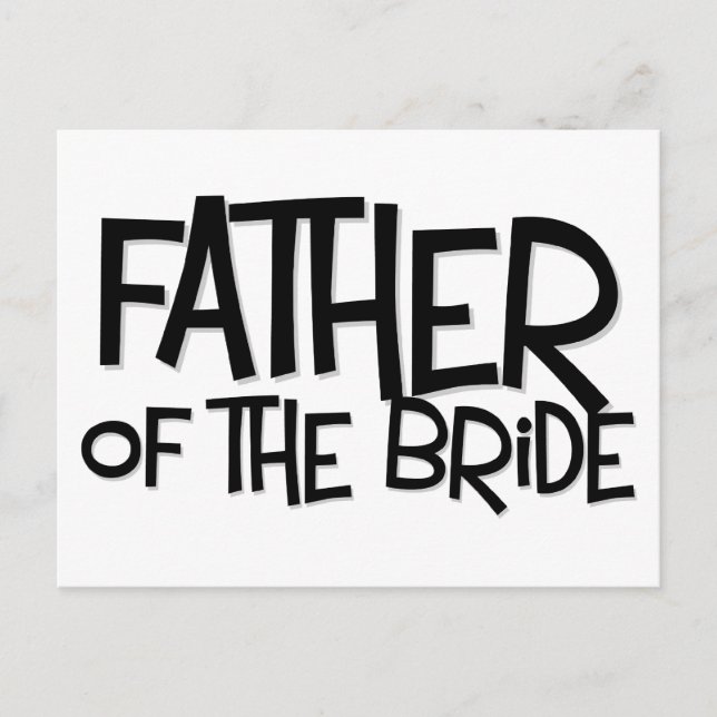 Cartão Postal Hipster Padre Bride Lite T (Frente)
