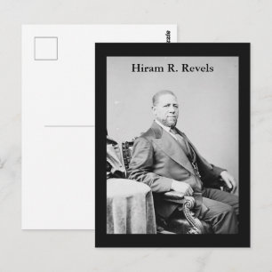 Cartão Postal Hiram R. Revels Primeiro Senador Afro-Americano