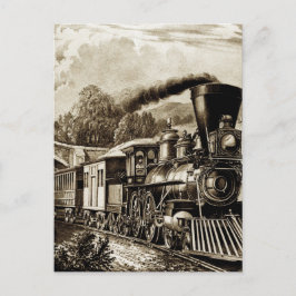 Cartão Postal História da locomotiva a vapor
