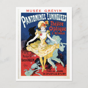 Cartão Postal História do cinema vintage art nouveau