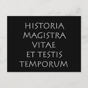 Cartão Postal História magistra vitae et testis temporum