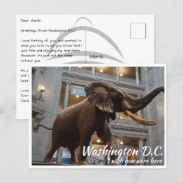 Cartão Postal História Nacional do Museu Smithsoniano de Washing