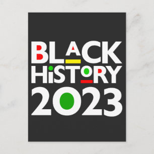 Cartão Postal História Negra Mês 2023 Melanin Sista Bruh Love