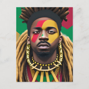 Cartão Postal História Negra Mês Melanin King Bruh Irmão