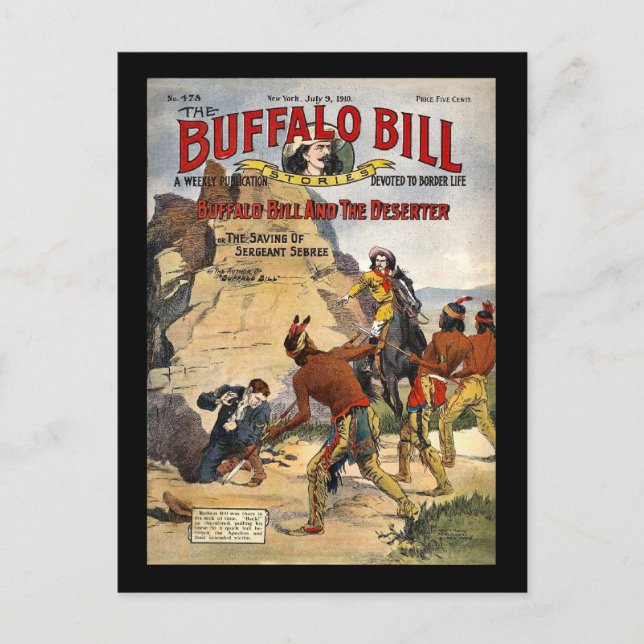 Cartão Postal Histórias de Buffalo Bill 1910 (Frente)