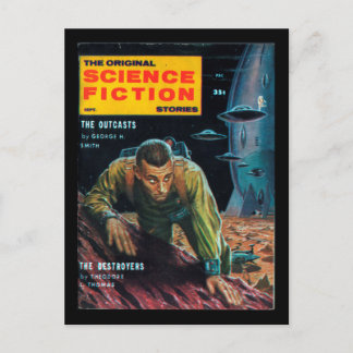 Cartão Postal Histórias de ficção científica - 1958.09_Pulp Art