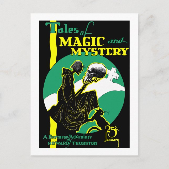 Cartão Postal Histórias de magia e mistério (Jan, 1928) (Frente)