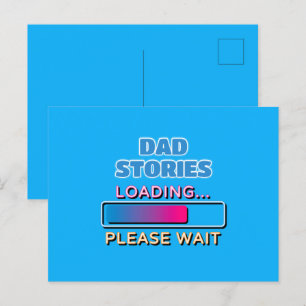 Cartão Postal Histórias do Papai Carregando Por Favor Aguarde