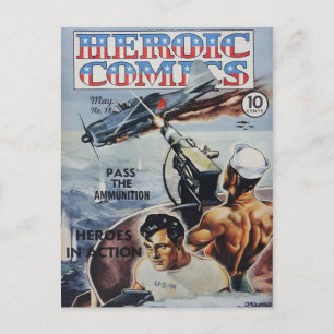 Cartão Postal Histórias em quadrinhos heroicas
