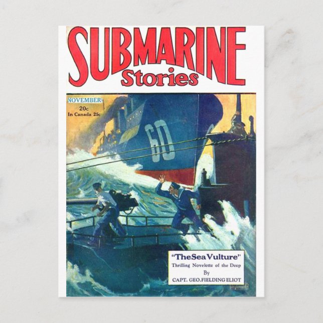 Cartão Postal Histórias submarinas (Frente)