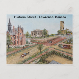 Cartão postal - Historic Street: Lawrence, Kansas