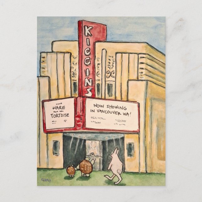 Cartão Postal Historic Theater Vancouver WA (Frente)