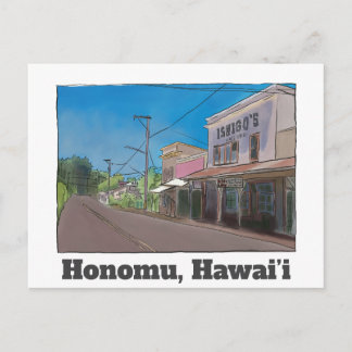 Cartão Postal Historical Hawaii Plantation Town Honomu Nostalgic