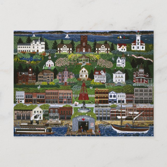Cartão Postal Historical Port Townsend, Washington (Frente)