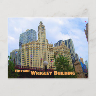 Cartão Postal Historical Wrigley Building - Chicago Illinois