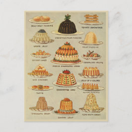 Cartão Postal Histórico de Cozinhar de Ilustração de Gráfico de 