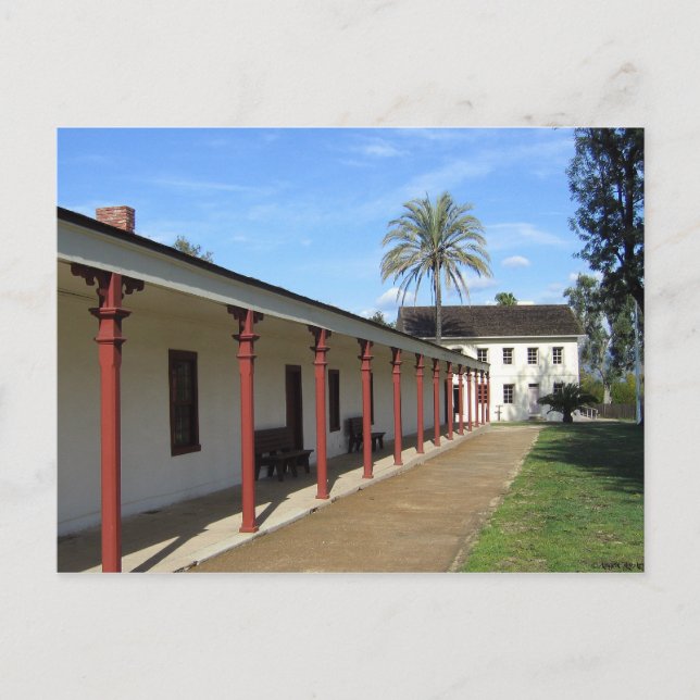 Cartão postal histórico de Los Encinos da Califórn (Frente)