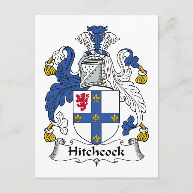 Cartão Postal Hitchcock Family Crest (Frente)