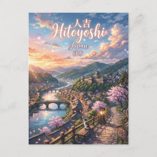 Cartão Postal Hitoyoshi, Japão