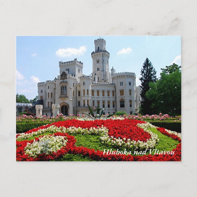Cartão postal Hluboka e Vltavou (Frente)