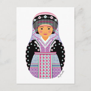 Cartão Postal Hmong Matryoshka