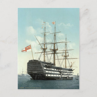 Cartão Postal HMS Victory, Portsmouth, England c.1895