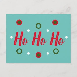 Cartão Postal Ho Ho Ho