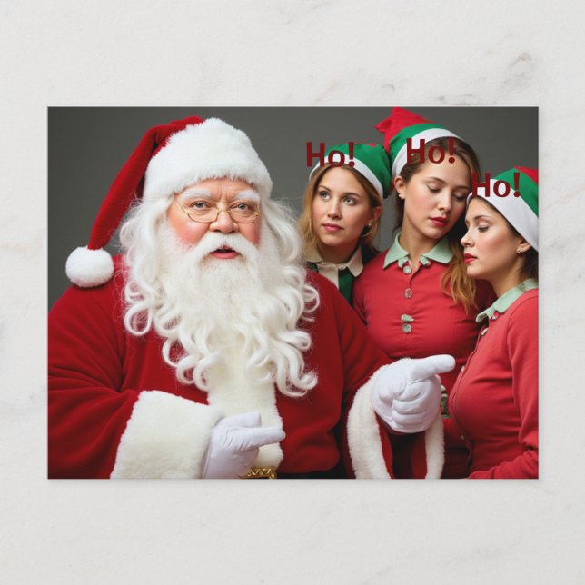 Cartão Postal Ho! Ho! Ho! (Frente)