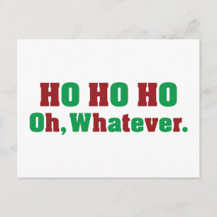 Cartão Postal Ho Ho Ho O Que Seja