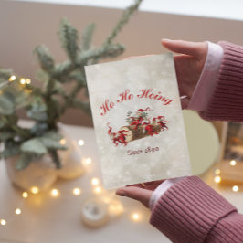Cartão Postal Ho Ho Hoing desde 1890 natais vintages Saudação