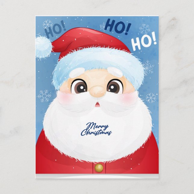 Cartão Postal Ho Ho Papais noeis (Frente)