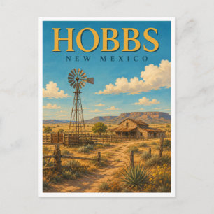 Cartão Postal Hobbs Novo México Patrimônio Ocidental GeoSaga