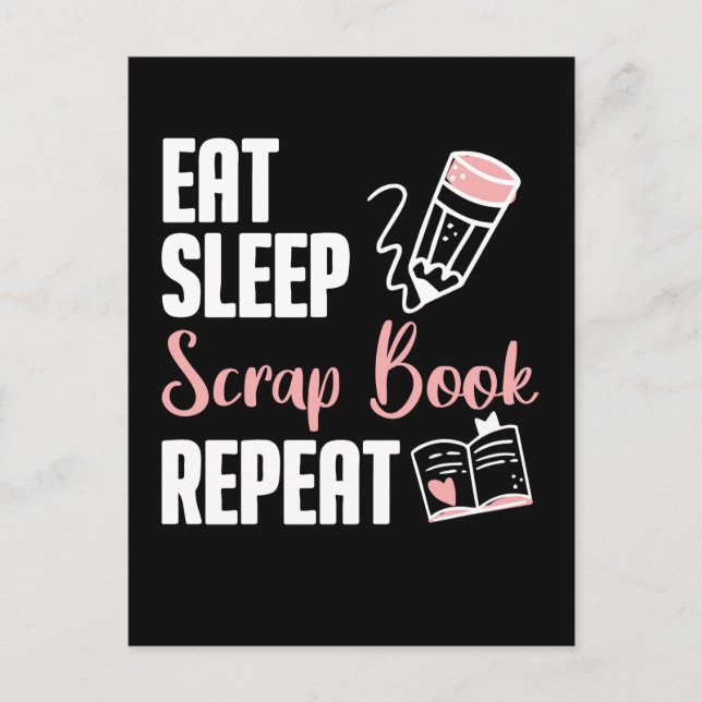 Cartão Postal Hobby Engraçada Engraçada Livro de Sucatas (Frente)