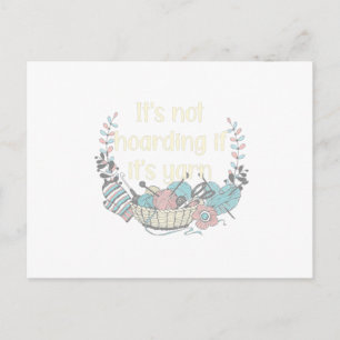 Cartão Postal Hobby Knitting é o novo Yoga Knittingfan