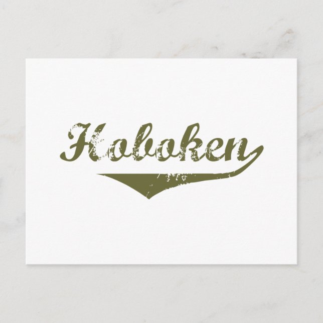 Cartão Postal Hoboken Revolution t shirts (Frente)