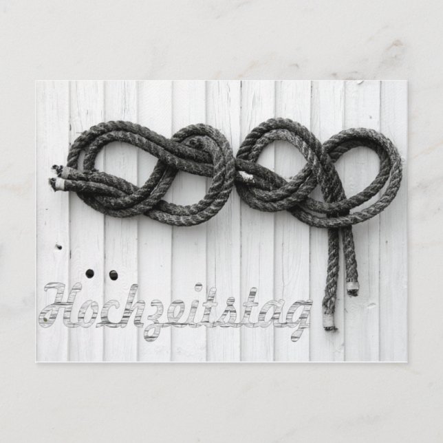 Cartão Postal Hochzeitstag (Frente)